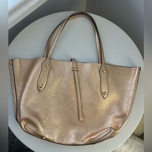 Annabel Ingall Rose Gold Leather Tote